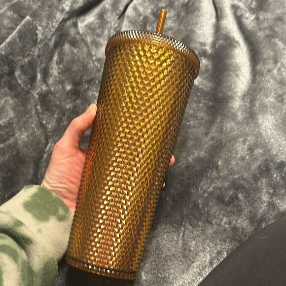 Starbucks Gold 50 Year Anniversary Limited Edition Cold Cup - Picture 3 of 4